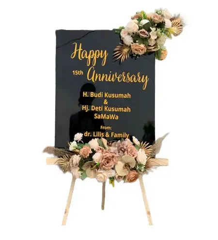 Papan Bunga Akrilik Cipari